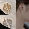 1Pair Semicircular Triangle Geometric Hoop Earrings Helix Cartilage Piercing Ear Studs Women Party Jewelry
