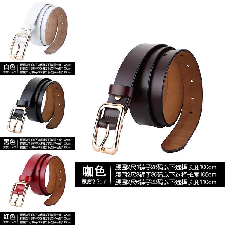 Twolayer Cowhide Womens Casual Belt With Square Buckle For Daily Fashion And Jeans