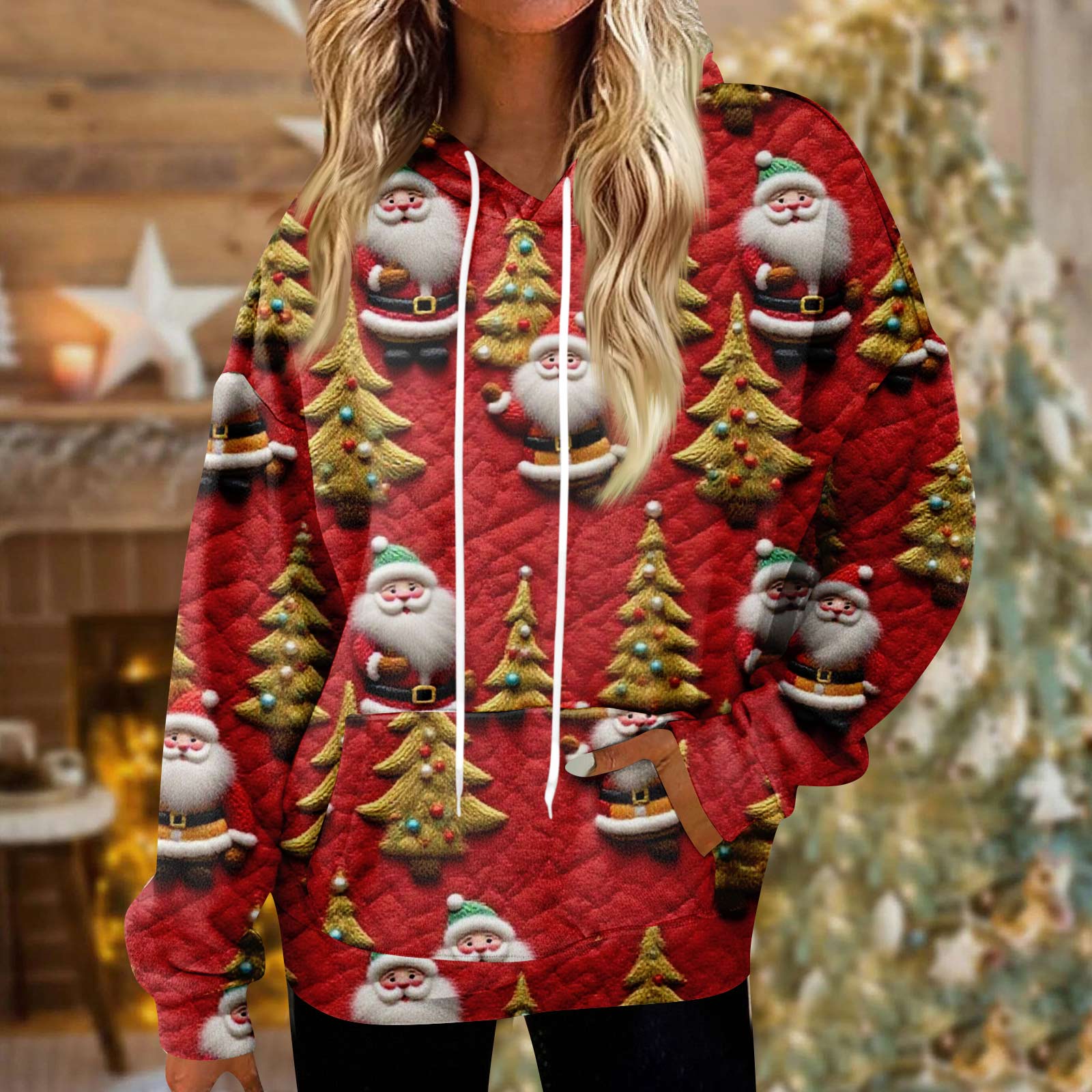 

Толстовки для женщин оверсайз зимние плюшевые милые свитшоты пуловер модная осенне-зимняя одежда XXL красный