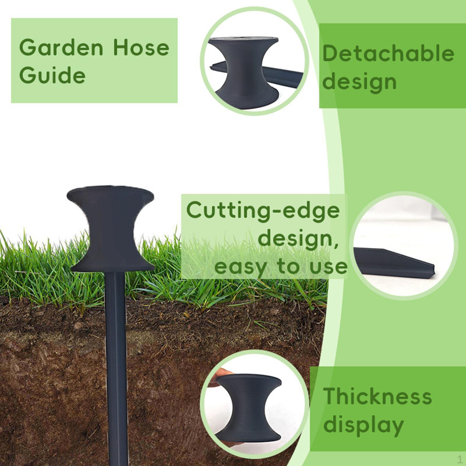 

Садовый направляющий шланг Сверхпрочный, Экономия времени, Прочный Переносной Колышек для защиты цветочной клумбы