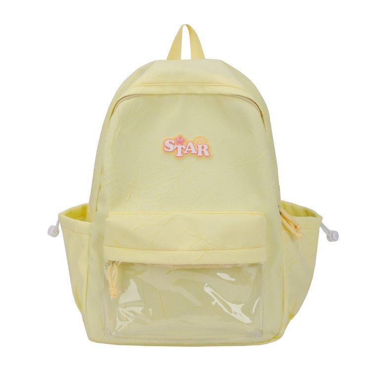Schoolbag1011 New Cream Style Versatile High Value Student School Bag College Style Korean Large Capacity Backpack