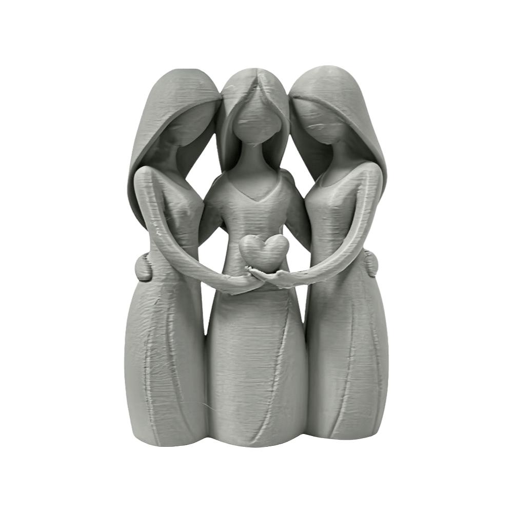 Desk Ornaments Mother Daughter Figurine 3D Printed Sisters Friendship Statue Affection Display