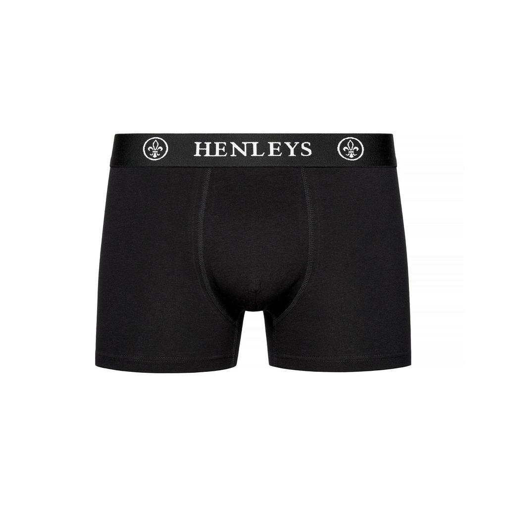 Henleys Mens McBlacken Boxer Shorts (Pack of 3)