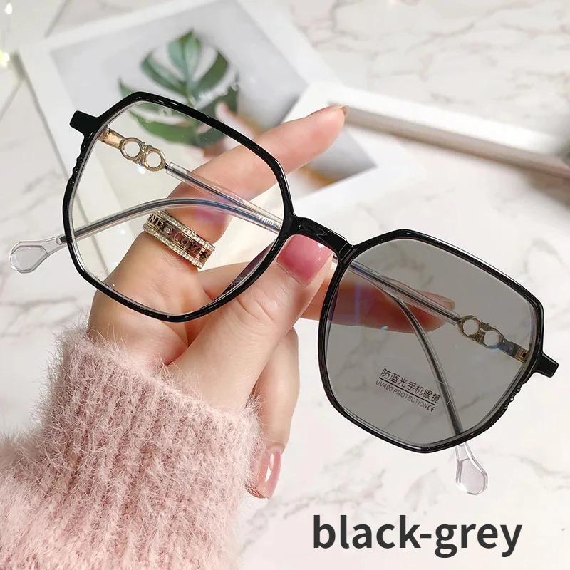 Lunettes de myopie photochromiques bloquant la lumière bleue Lunettes de soleil d'extérieur vintage pour femmes et hommes Lunettes de myopie optiques finies Dioptrie