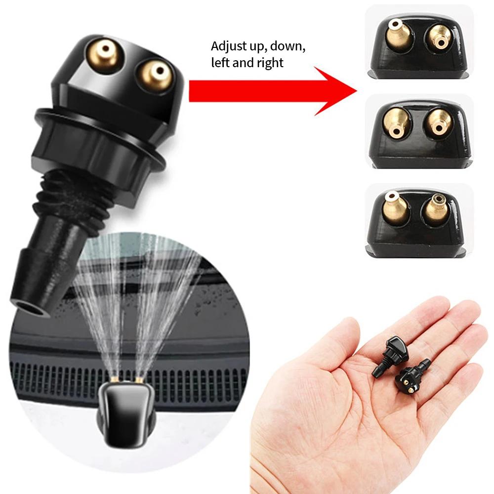 Car Wiper Spray Hose Set Black Flexible Hose Car Windshield Wiper Washer Nozzle T/Y/I Washer Connector Pipe Wipers Accessories