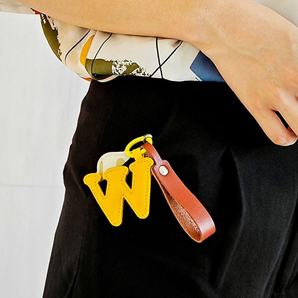 Key Ring PU 26 Letter Key Chain Keys Organizer Business Key Holder Keychain Accessories