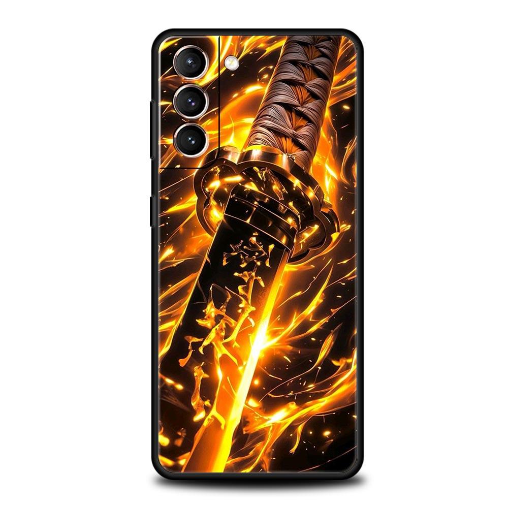 The Sword Creative Pattern Phone Case for Samsung Galaxy S26 S25 S24 S23 S22 S20 S21 FE Ultra S25Edge Plus 5G Soft TPU Cover Bag
