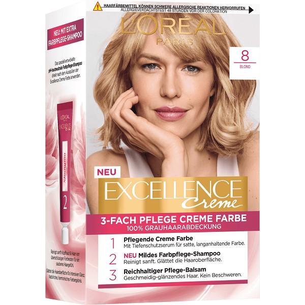 

Краска для волос L Oreal Excellence 8 Блонд 1-й