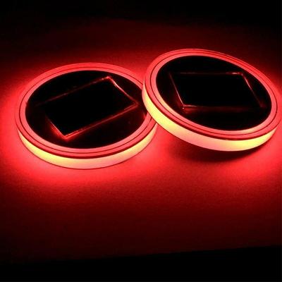 LED Untersetzer LED Getränkehalter Lichter 2er Pack 7 Farben Leuchtende Tasse Pad LED
