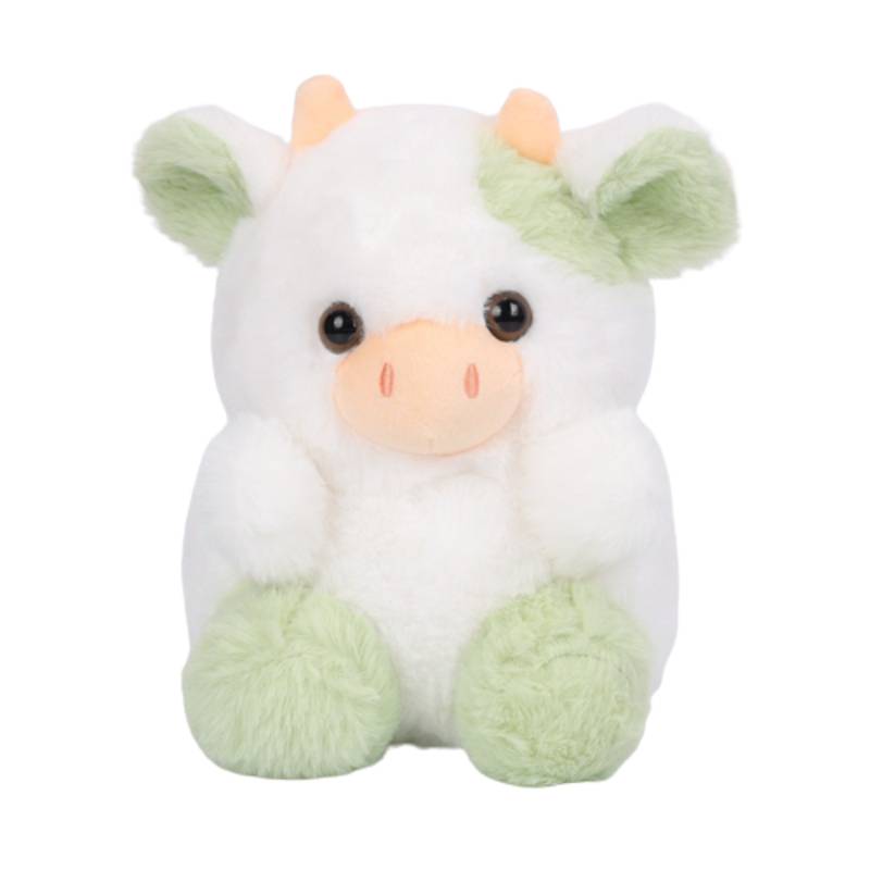

Plush Cow 79in Doll Cartoon Design Stuffed Animals Toy Kids Gifts Multicolor зелений