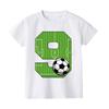 Footballbirthday Print Kids Tshirt 19Y Casual Short Sleeve Child Tee Shirt Fashion Round Neck Childs Tees Top Summer Clothes