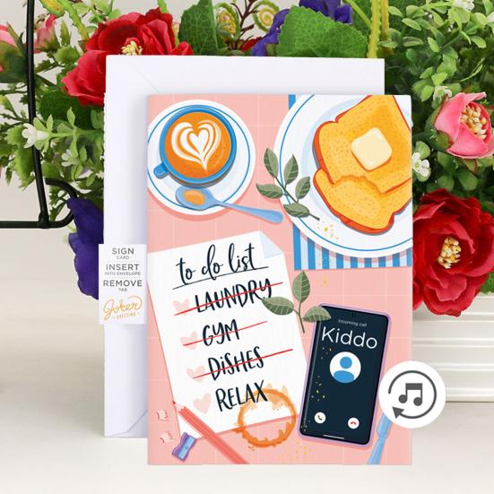 

Музыкальная поздравительная открытка Бесконечная любовь матери с функцией пения Специальная бумага Складная открытка-сюрприз Поздравительная открытка с гладкой поверхностью розовый