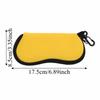 Waterproof Portable Eyeglass Pouch Shockproof Anti-Scratch Sunglasses Protective Box Zipper Closure Dustproof Glasses Carry Bag