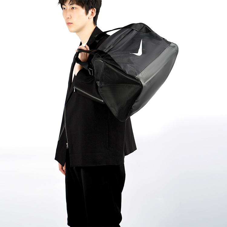 Nike Polyester Gym Bag, Camping Bag, One Shoulder Crossbody Handbag, Travel Bag Regular Unisex Black Casual CK0939-010
