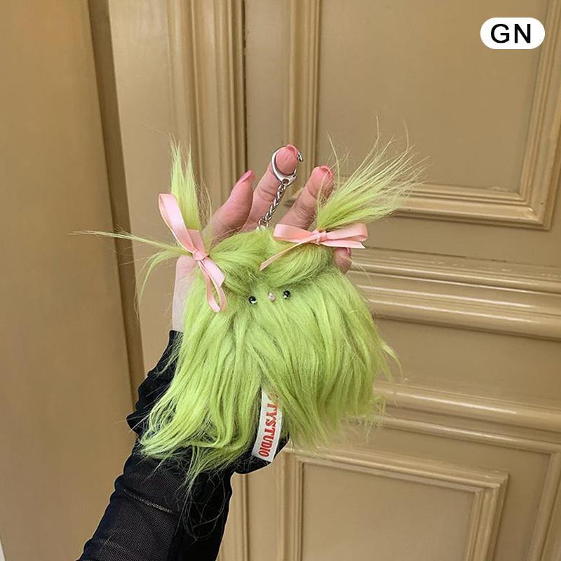 

Уродливые и милые жареные волосы призрачный щенок кукла брелок мультфильм животное плюшевый брелок детский сад подарок сумочка кулон зелёный