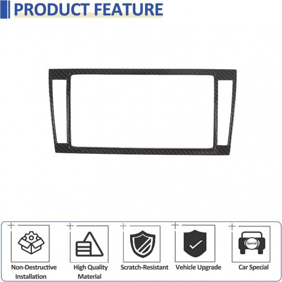 Daeiclru Car Navigation Screen Frame Trim Cover Fit for Jaguar F-Type 2013-2018, Central Navigation Adjustment Button Panel Cover, Center Display