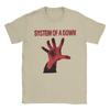SOAD System Of A Down Band Cotton TShirt For Man Beach  Streetwear T Shirts O Neck Popular Tees Oversized Custom DIY Clothing