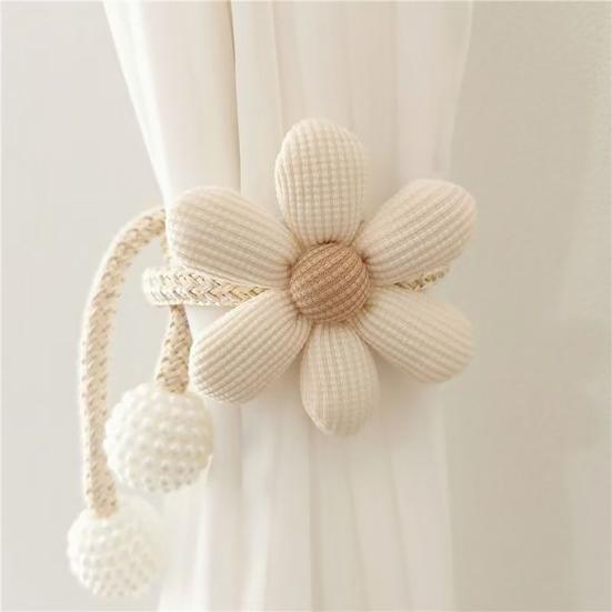Flower Curtain Tieback Boho Stylish Decorative Curtain Flower Curtain Holdback Holder for Living