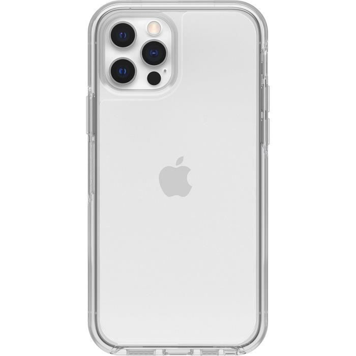 Coque - otterbox - symmetry clear - iphone 12/12 pro - ultra-fine - antichoc - transparent