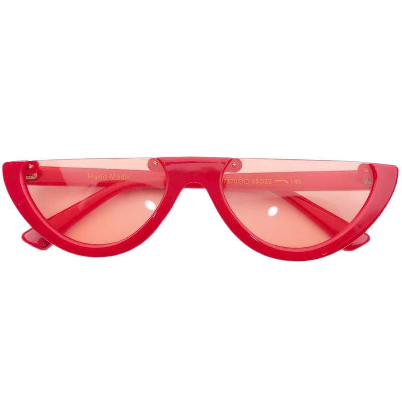 Buy Women Sunglasses Fashion Triangle Half Frame Without Frame Retro