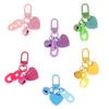 1Pc Alloy Love Shape Pendant Keychain Heart Key Chain With Bell Couple Friend Bag Gift Jewelry Key Holder Accessories