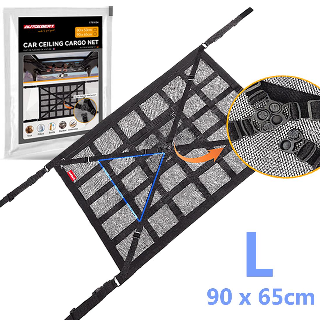 

2025 Upgrade Car Ceiling Cargo Net Bag Organiser Double Layer Mesh Car Truck Roof Storage Organizer offroad Camping Accessories L