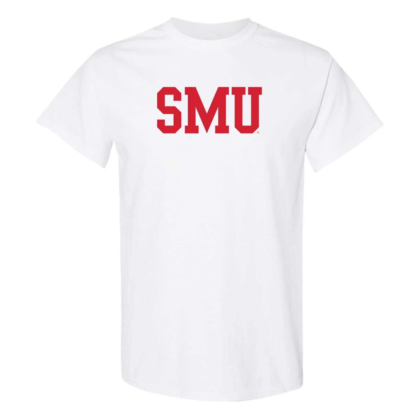 Southern Methodist University Mustangs Basic Block T-Shirt - White S