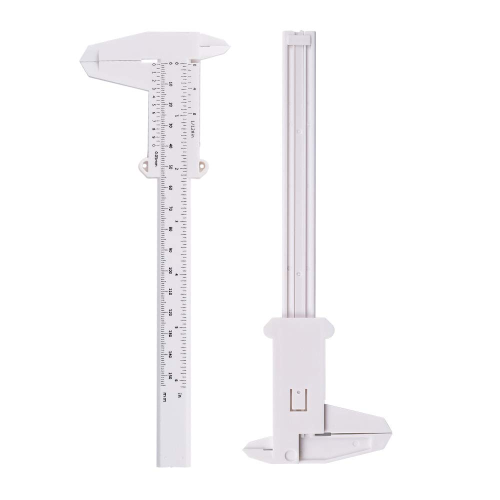 Plastic Vernier Measures Inner and Outer Diameters and Lightweight and with High Precision and Suitable for a Wide Range of Applications from Home Use