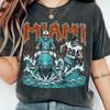 Miami Football Vintage Graphic T-Shirt Unisex Retro Miami Sports Fan Tee