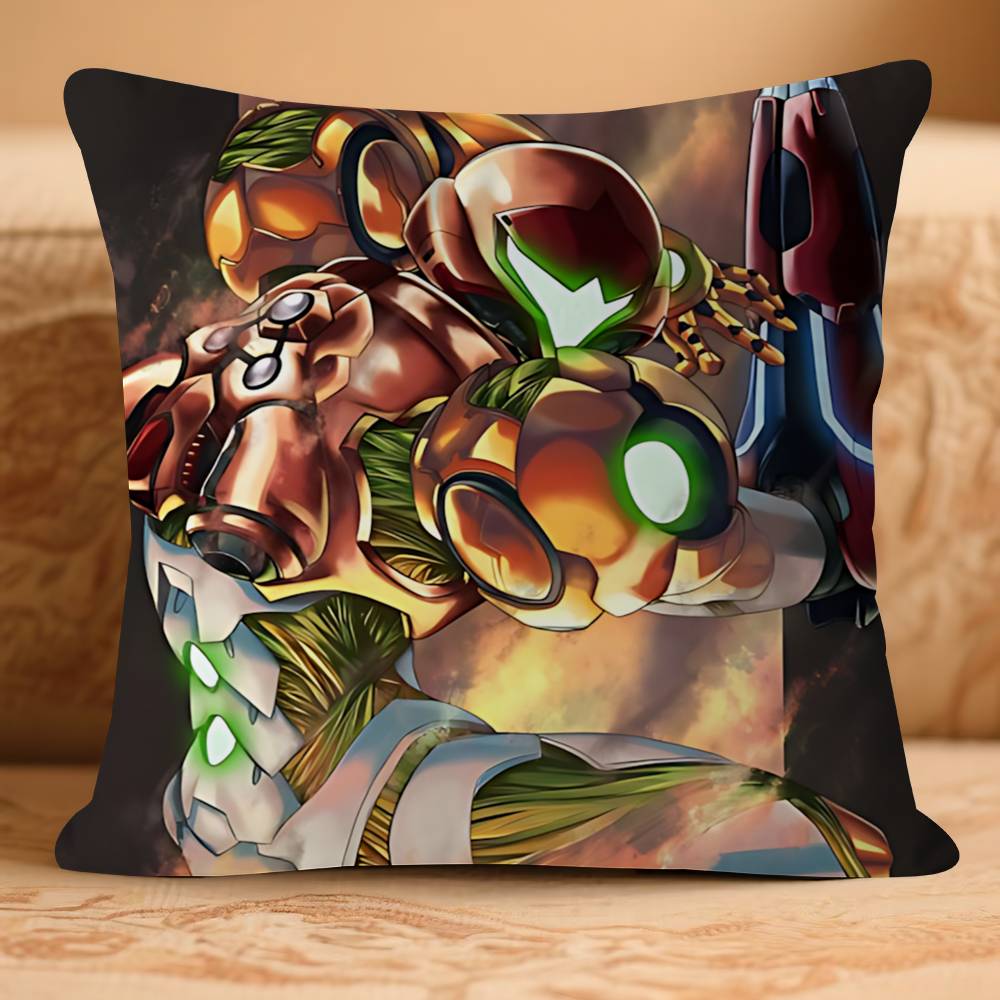 

GAMES M-MetroidS Pillowcases Home Bedding Decorative Pillow Cover Wedding Super Soft Pillow Case 16x16Inch