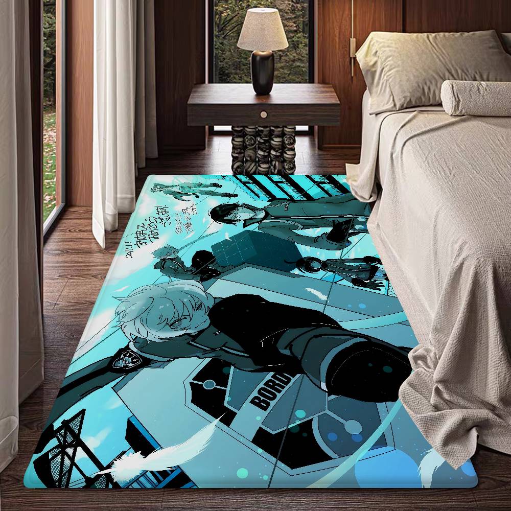 World T-Trigger Cartoon Floor Mat Non-Slip Laundry Room Mat Laundry Decor Balcony Child Living Room Household Carpets