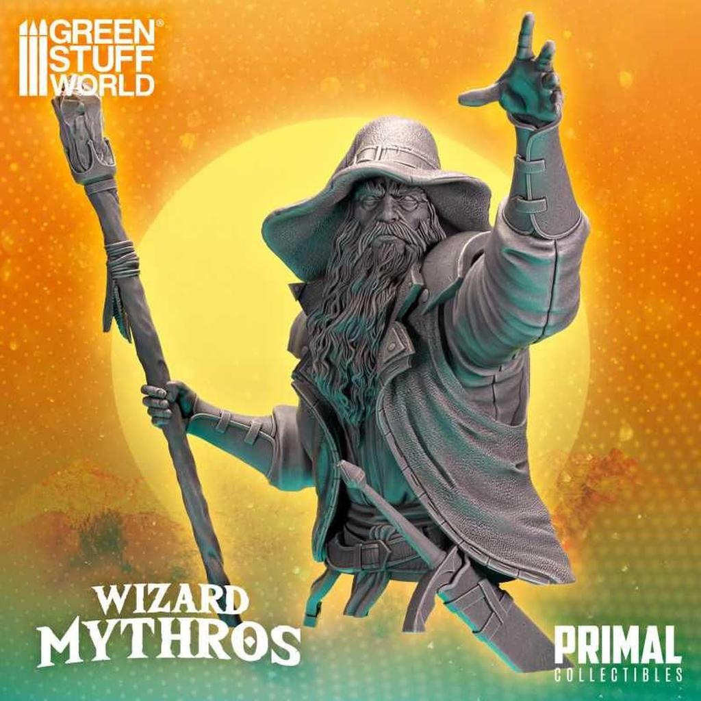 Green Stuff World Scale PRIMAL Collectibles Wizard Mithros 3D Printer Kit 1/12 GSWD-12671 (Human)