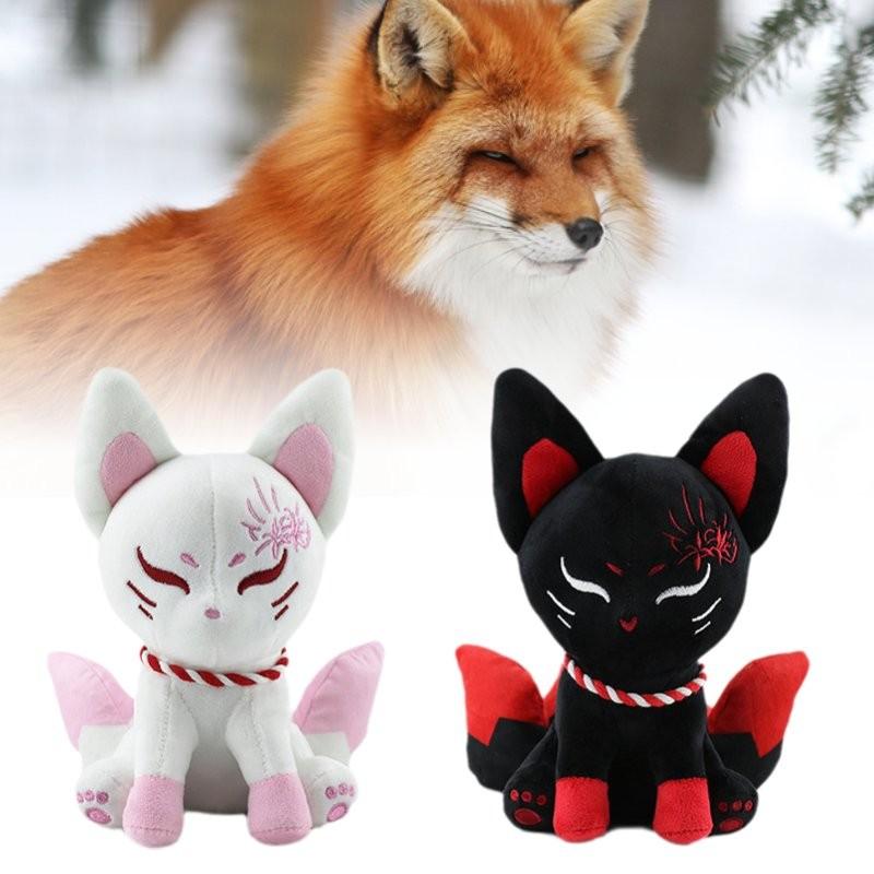 Adorable Plush Fox Toy Cute Cartoon Animal Stuffed Doll With Soft Pp Cotton Filling