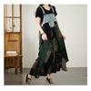 DIMANAF 2026 Plus Size Summer Chiffon Dress Denim Elegant Lady Sundress Floral Women  Long Dress Casual Sleeveless Lace Cotton