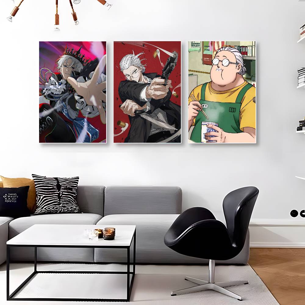 1pc Anime Sakamoto Days Poster Sticker Print Waterproof Wall Art For Living Room Bedroom Home Decor