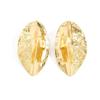 SHIXIN Vintage Gold Color Pleated Leaf Stud Earrings Women Exaggerated Metal Geometric Irregular Piercing Ear Party Jewelry Gift