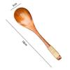 Wooden Spoons Large Long Handled Spoon Rice Soup Spoon Long Handled Wooden Strainer Spoon Skimmer Scoop Wooden Utensils Cooking