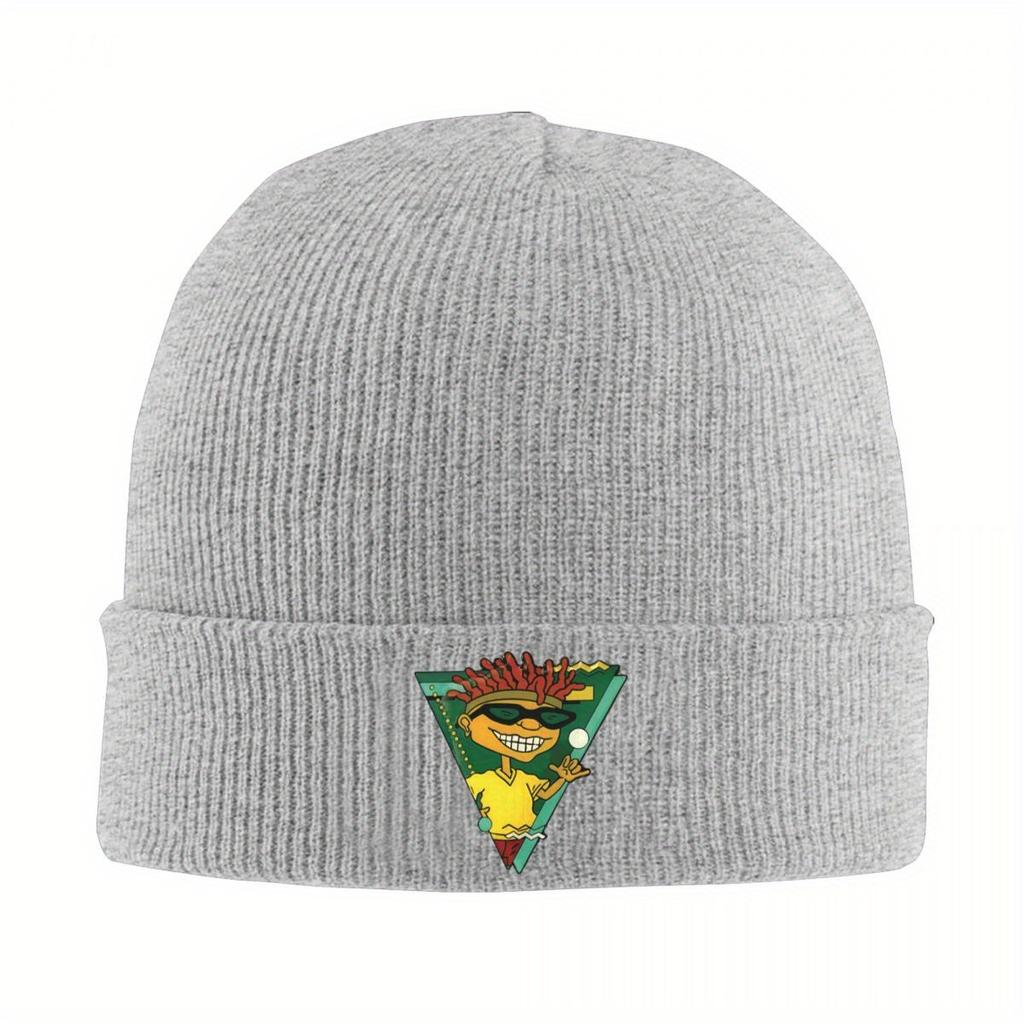 Rocket Power Character Group Knitted Hat Warm Skullies Beanies Baseball Cap
