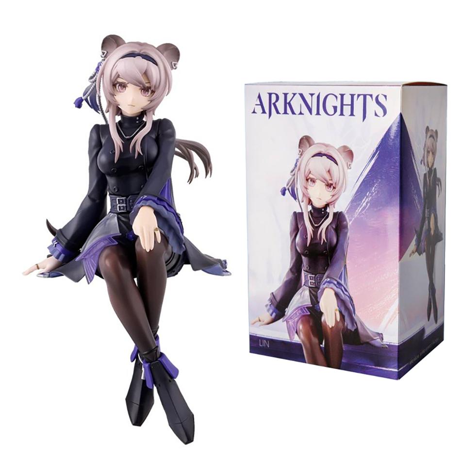 New Arknights Lin Anime Figure Noodle Stopper Figure PVC Action Figurine Model Collection Desk Decoration Figuart Toy Kid Gifts