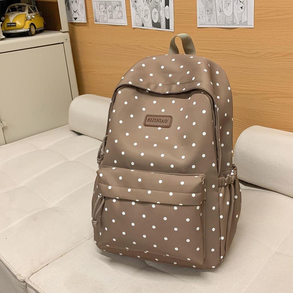 Schulrucksack Punktmuster Stil Leicht Großes Fassungsvermögen Schultasche