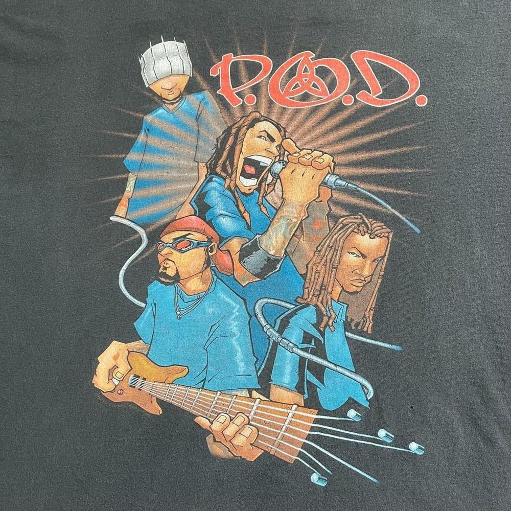 

Vintage P.O.D. Tour 2002 Graphic TShirt Gift Fan SEG_512 Unisex T-Shirt XXXL