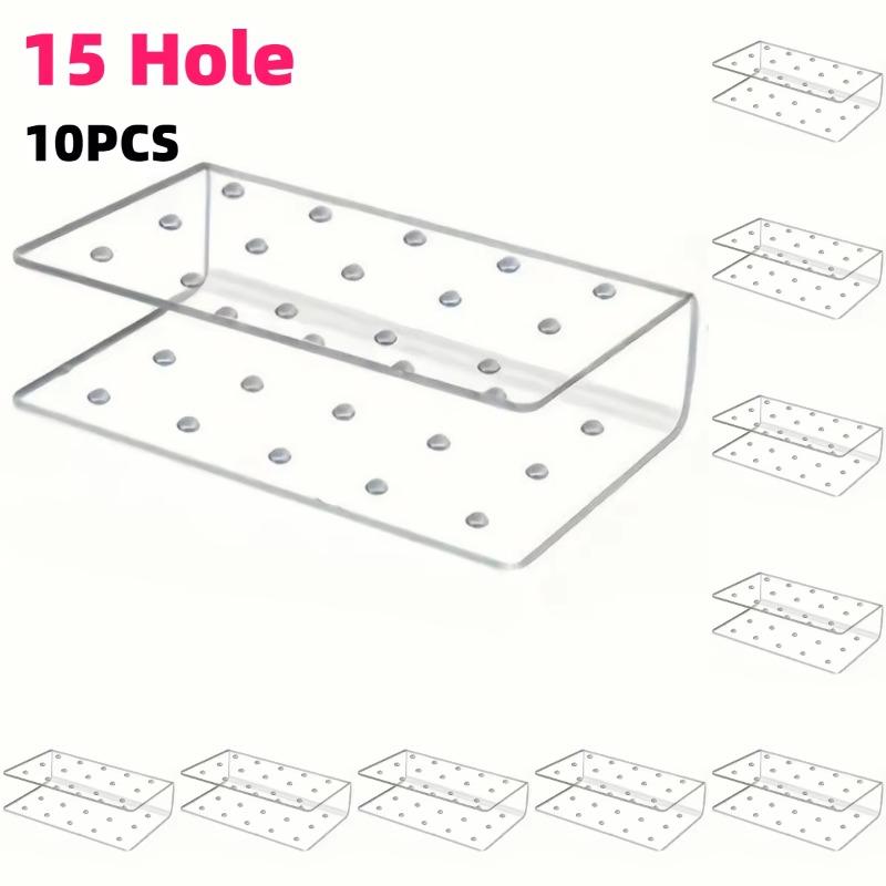 3-10pcs Acrylic Cake Pop Stand Kit 15/20Hole Lollipop Display Holders Candy Pops Holder Weddings Birthdays Party Dessert Display
