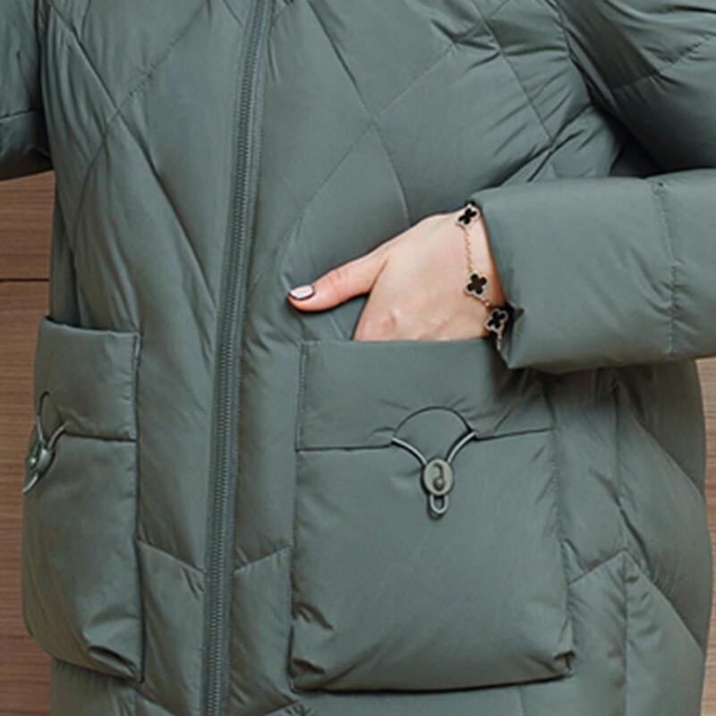 Xuezhongfei Women's Short Stand Collar Down Jacket
