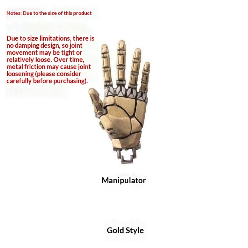 

1Pcs Creative Movable Finger Joints Robot Hand Necklace Jewelry Mechanical Bionic Hand Pendant With Chain For Men Women золотий