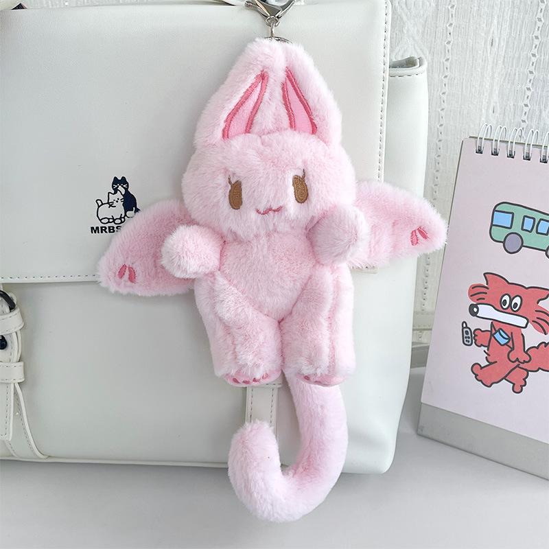 Cute Bat Rabbit Cute Girl Heart Doll Gifts School Bag Pendant Plush Toy Doll Catching Machine Doll