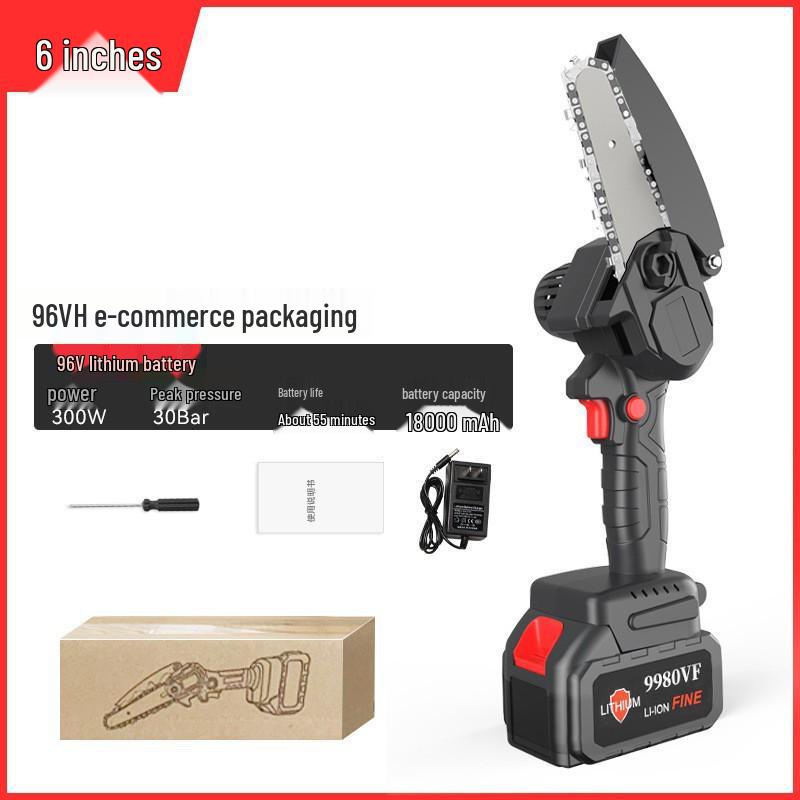 Drujba electrică cu litiu fără fir de mare putere pentru tăierea acasă și în grădină