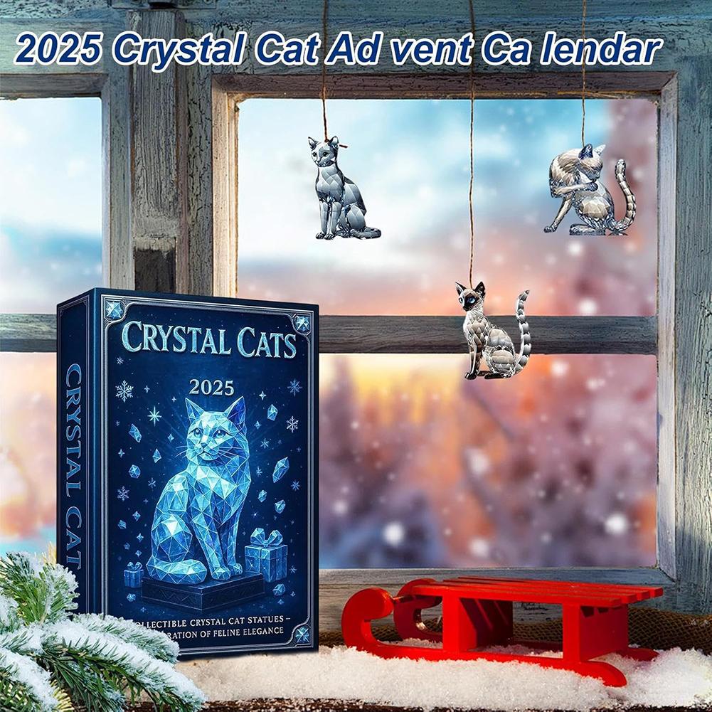 

Crystals Cats Advents Calendar 2026 Collectible 2d Cat Ornaments For Festive Decor For Christmas Tree Decoration China Mainland