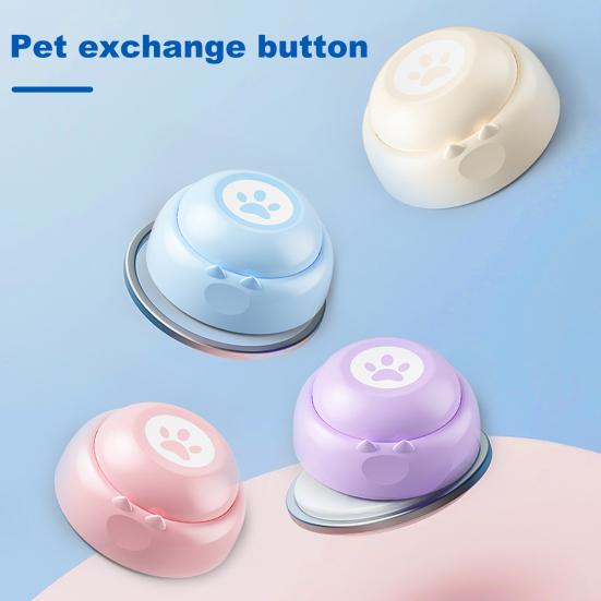 İletişim için Pet Düğmesi Köpek Kedi Eğitimi için Ses Kayıt Düğmesi İnteraktif Buzzer Konuşan Düğme Köpek Clicker Eğitici Oyuncak