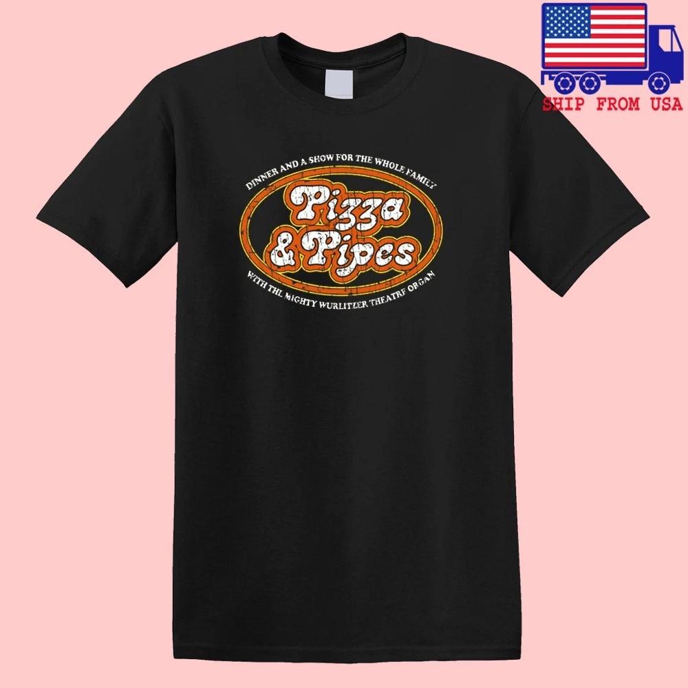 Pizza n Pipes Restaurant Men s Black Size S-5XL XL