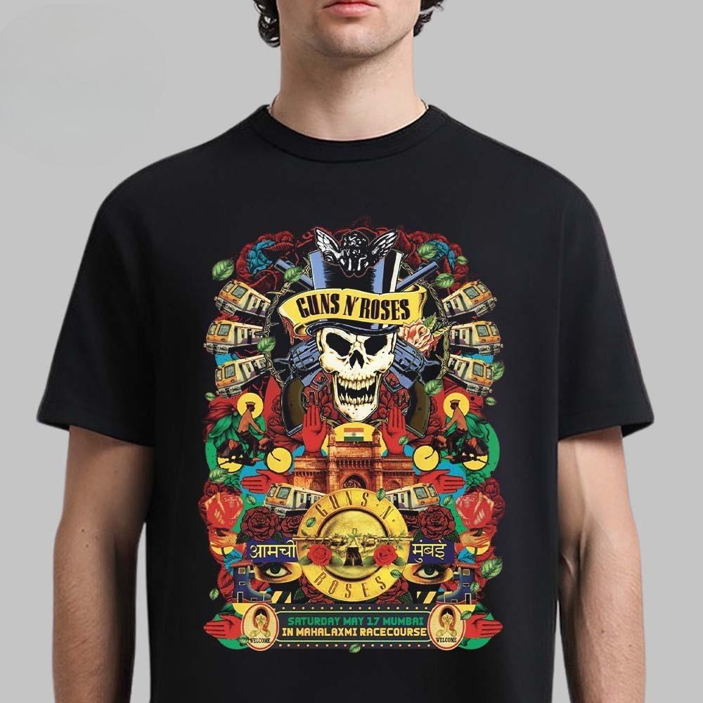 Neues Guns N Roses Tampere 2025 Event-T-Shirt Im Ratina-Stadion am 7. Juli 2025 Zweiseitiges T-Shirt Sommer